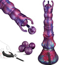 27cm Monster Ovipositor XXL Dildo mit 4 Silikoneiern Alien Dragon Dildo | Fantasy Knot Dildo groß Anal Plug, Analdildos BDSM Analspielzeug Dildoschwanz für Männer Frauen Paare Gay