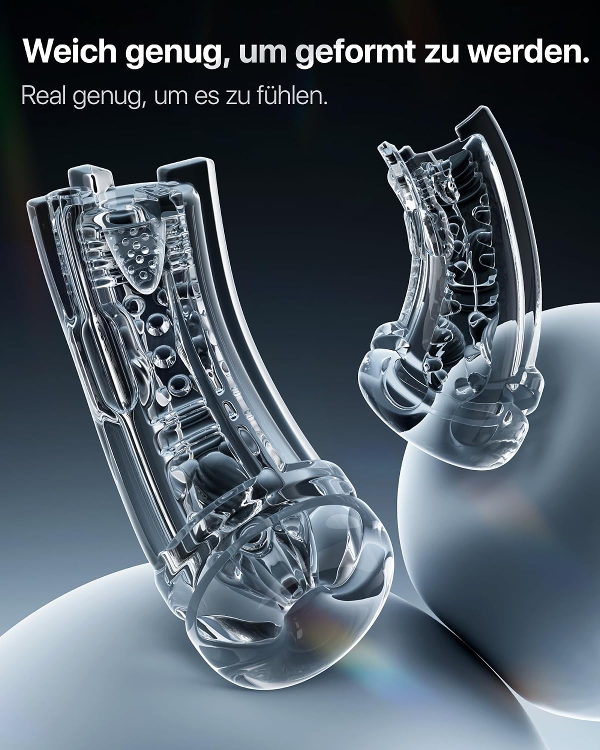 Masturbieren für Männer 7 Saug- & Vibrationsmodi Masturbator 18,03 cm Tiefe, KI Sex Spielzeug für die Männer, Elektrische Masturbatoren Druckregelung Penispumpe, Taschenmuschi mit Handyhalter Sex Toys